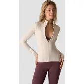 ICANIWILL Nimble 1/2 Zip Long Sleeve W Stone Grey