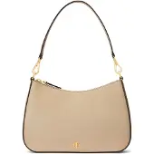 Ralph Lauren Crosshatch Leather Medium Danni Bag - Cream - ONE SIZE