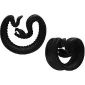 Wildcat Ear Saddles Snake - Musta metalli, 12,0 mm