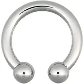 Wildcat Basic Circular Barbell - lävistysrengas - 5,0 mm, 8,0 mm, 22,0 mm