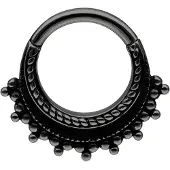 Wildcat Native Hinged Clicker - Lävistyskoru - Musta metalli