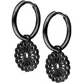Wildcat Little Mandala Hoops<!--642b90ec8cdf1--> - Musta metalli