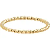 Wildcat Twisted Ring - sormus - Kultainen metalli, 20,0 mm