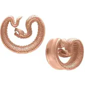 Wildcat Ear Saddles Snake - Ruusukultainen metalli, 12,0 mm