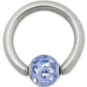 Wildcat Sealed Multi Jewelled Clip in Ring - Svetel Safir, 3,0 mm, 7,0 mm