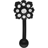 Wildcat Florescence Micro Bananabell<!--63eb154d62f5f--> - 1,6 mm, 12,0 mm, Musta metalli