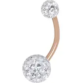 Wildcat Sealed Multi Jewelled Bananabell<!--63f88cac0923b--> - 10,0 mm, Valkoinen