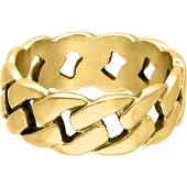 Wildcat Chunky Ring - sormus - Kultainen metalli, 18,0 mm
