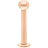 Wildcat Fine Titan Internally Labret - sisäkierteinen labret-lävistyskoru - 1,6 mm, 6,0 mm, Ruusukultainen metalli, 4,0 mm