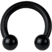 Wildcat Black Circular Barbell - 1,2 mm, 3,0 mm, 10,0 mm
