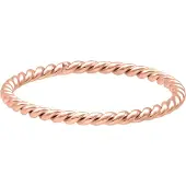 Wildcat Twisted Ring - sormus - Ruusukultainen metalli, 21,0 mm