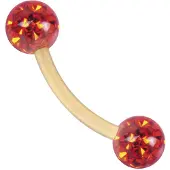 Wildcat Sealed Multi Jewelled Bananabell - 1,6 mm, 8,0 mm, Orange, 4,0 mm