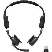 Shokz OpenMeet UC -langaton kuulokemikrofoni + USB-C-sovitin, musta