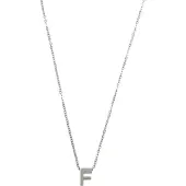 Timi Of Sweden Viola Letter Necklace Stainless Steel Silver F