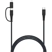 FIXED 2in1 Combo 60W USB-C/Lightning cable 2m Black