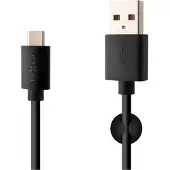 FIXED USB-A <-> USB-C - 1m - Musta
