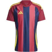 Adidas Pelipaita Striped 24 - Navy/viininpunainen/keltainen, koko X-Large