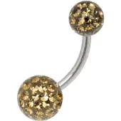 Wildcat Sealed Multi Jewelled Bananabell - 12,0 mm, Šampanjec, 6,0 mm/8,0 mm
