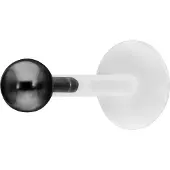 Wildcat Ball Push-Fit Labret<!--63ddf9b127e1a--> - Musta metalli