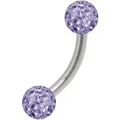 Wildcat Sealed Multi Jewelled Bananabell - 14,0 mm, Tanzanit, 4,0 mm
