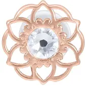 Wildcat Mandala Flower Push-Fit Labret<!--63f5c94e6a8d0--> - Ruusukultainen metalli