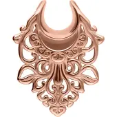 Wildcat Ear Saddles Baroque - Ruusukultainen metalli, 10,0 mm