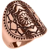 Wildcat Mandala Ring - Rožnato Zlata, 21,0 mm