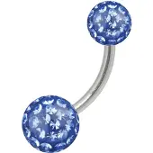 Wildcat Sealed Multi Jewelled Bananabell - 12,0 mm, Saphirblau, 6,0 mm/8,0 mm