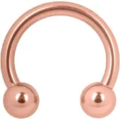Wildcat Basic Circular Barbell - Lävistysrengas - 1,2 mm, Ruusukultainen metalli, 10,0 mm
