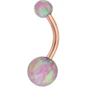 Wildcat Double Synthetic Opal Bananabell - 8,0 mm, Roza