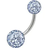 Wildcat Sealed Multi Jewelled Bananabell - 6,0 mm, Hellsaphir, 6,0 mm/8,0 mm