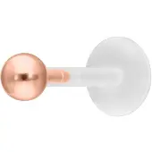 Wildcat Ball Push-Fit Labret<!--63ddf9b127e1a--> - Ruusukultainen metalli