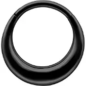 Wildcat Clicker-Lävistysrengas - Chunky Septum - Musta metalli, 8,0 mm