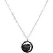 Wildcat Raven Necklace - kaulakoru pyöreällä riipuksella - Hopeinen metalli