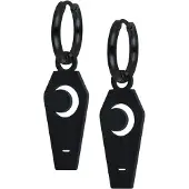 Wildcat Little Moon Coffin - korvarenkaat (pari) - Musta metalli