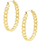 Wildcat Curbchain Hoops - korvarenkaat - Kultainen metalli