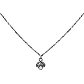 Wildcat Opal Fan Necklace - kaulakoru - Musta metalli