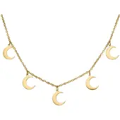 Wildcat Little Moon Necklace - kaulakoru - Kultainen metalli