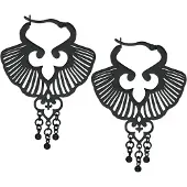 Wildcat Ginkgo Leaf Hoops - Schwarz