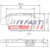 Fast Sports Nutrition BREMŽU UZLIKAS FT29115