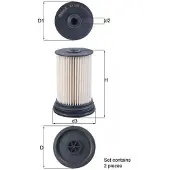 MAHLE ORIGINAL Polttoainesuodatin KX 516/S