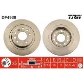 TRW Jarrulevy (1kpl) DF4938