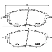 Brembo Jarrupalasarja (4kpl), levyjarru P 78 017X