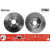 TRW Jarrulevy (1kpl) DF4344