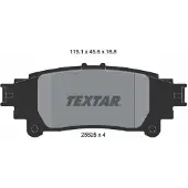 Textar Jarrupalasarja (4kpl), levyjarru 2552501