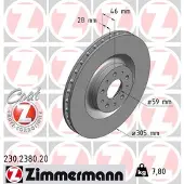 ZIMMERMANN Jarrulevy (1kpl) 230.2380.20