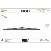 Valeo Pyyhkijänsulka Optiblade 628651, 650mm, Edessä, 1 Kappale