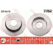 TRW Jarrulevy (1kpl) DF4419