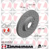 ZIMMERMANN Jarrulevy (1kpl) 100.3325.52