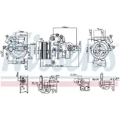 Nissens Kompressori, ilmastointilaite 890787